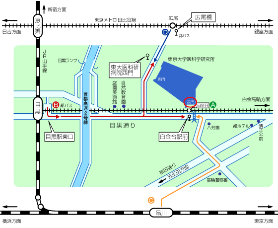 主要駅からの地図